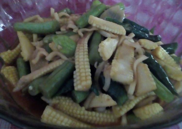 Cara mudah mengolah Oseng putren buncis campur2 Lezat