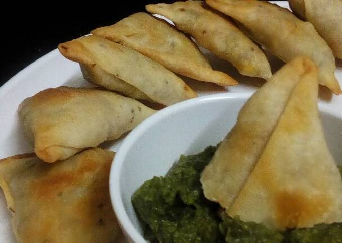 Baked CORN BROCCOLI samosa