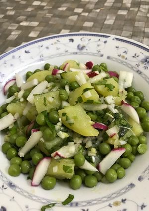 صورة لوصفة سلطه البطاطا 😋