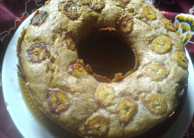Bagaimana Menyiapkan Bolu pisang moist, wangi, lembut dan no telor no mixer yang Menggugah Selera