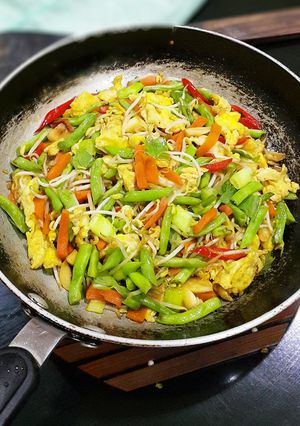 Foto resep Orak Arik Telur Sayuran