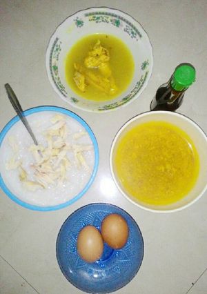 Foto resep Bubur Ayam Kuah Kuning