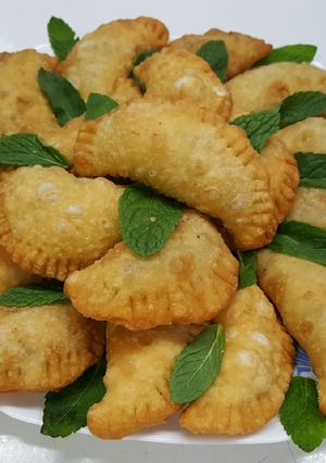 صورة لوصفة سمبوسك بحشوة اللحمة 😋