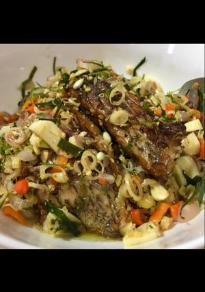 Foto resep Kakap goreng sambel matah