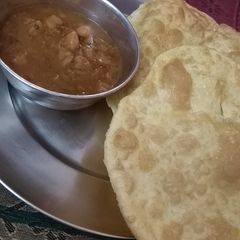 Chole bhature A picture of Chole bhature.