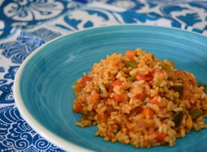Foto principal de Arroz integral con sofrito verduras