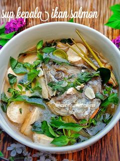 Foto resep Sup Kepala Ikan Salmon