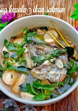 Foto resep Sup Kepala Ikan Salmon