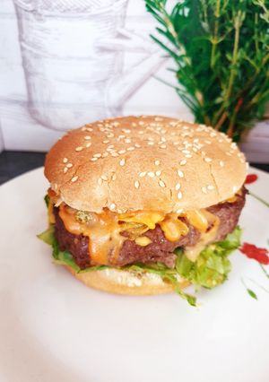 Une photo de Burger simplissime 😋 #septembre #airfryer