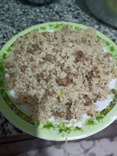 صورة لوصفة رز بالكبده والقوانص
