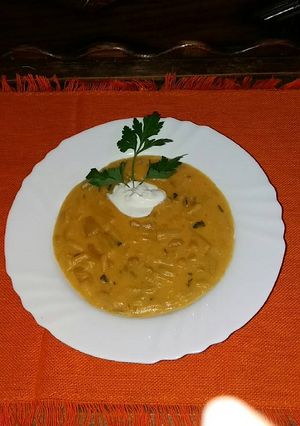 Krumplis zöldbabfőzelék recept fotója