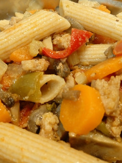 Una foto de Macarrones veganos