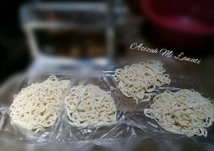 Resep Mie Basah Homemade (untuk mie ayam), Enak