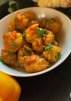 A picture of Honey Chilli Cauliflower.