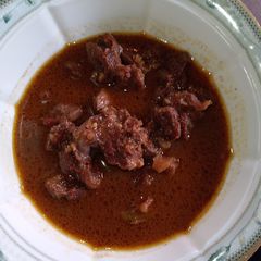 A picture of Beef pepper soup.