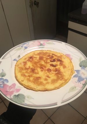 Una foto de Omelette de huevo con jamón