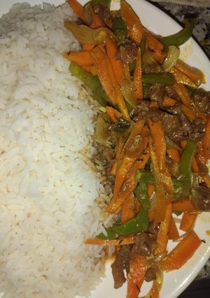 A picture of Tastiest beef and vegetable stir fry.