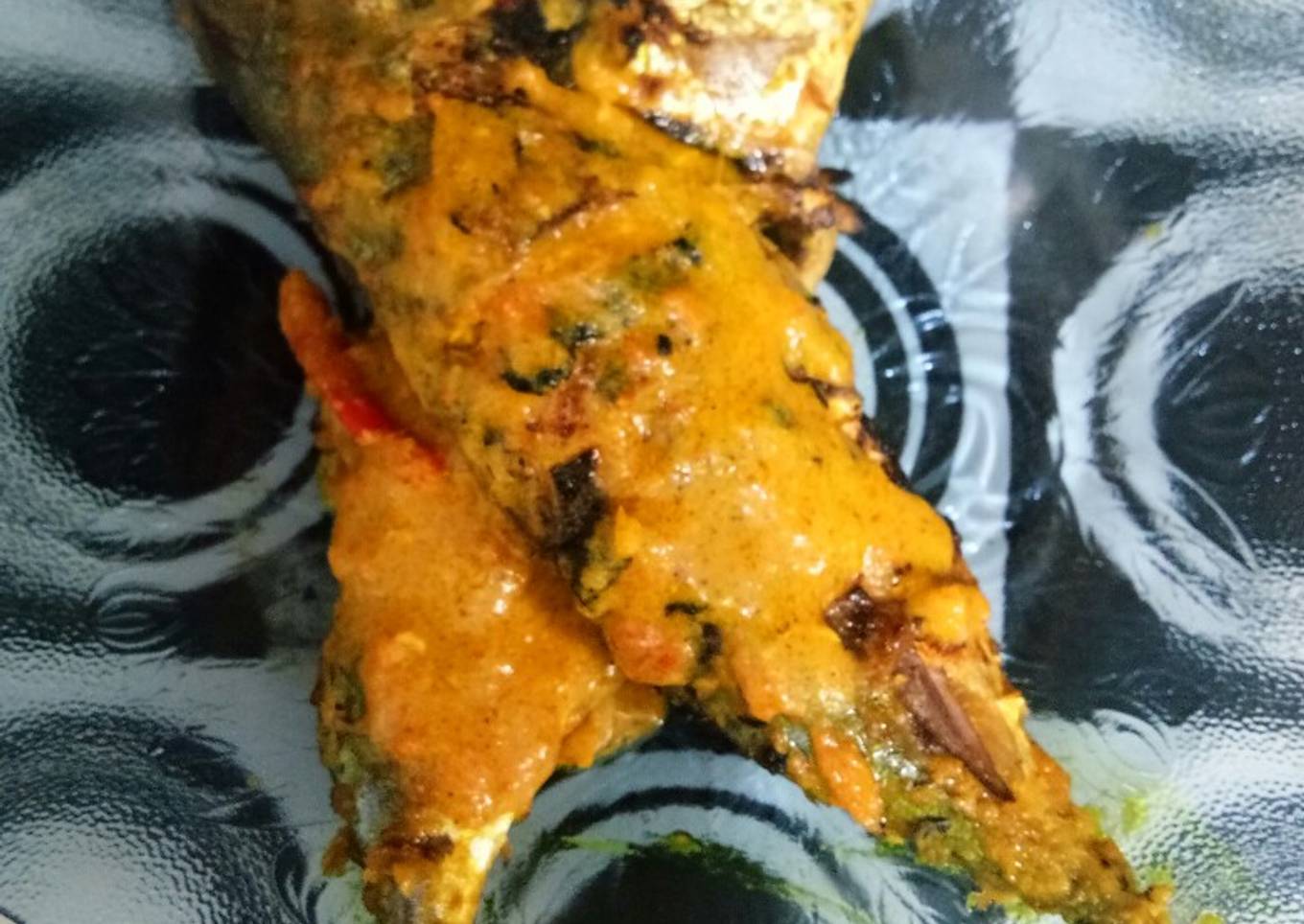 Ikan kembung bakar ala padang