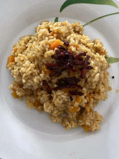 Una foto de Risotto de calabaza