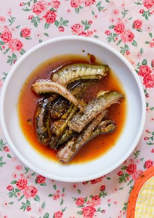 Hình của món Cá kèo kho tiêu.