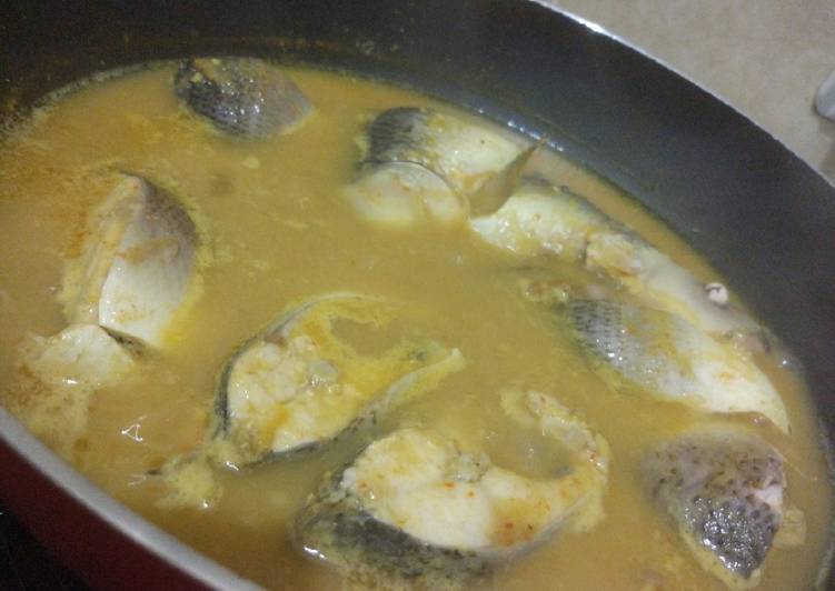 Healthy Gulai Bandeng (no salt, no sugar, no MSG)