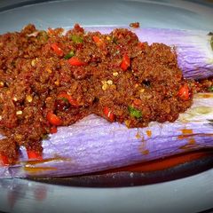 A picture of Spicy Mincemeat Brinjal.