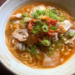 Pork & Kimchi Ramen A picture of Pork & Kimchi Ramen.