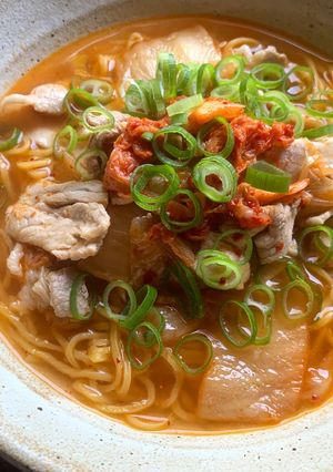 A picture of Pork & Kimchi Ramen.