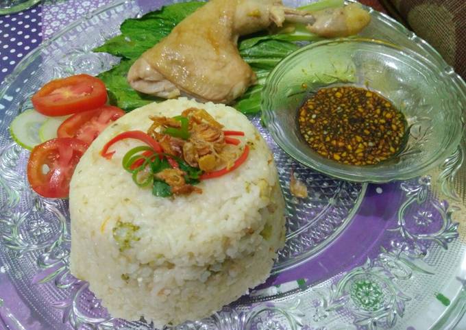 Resep Nasi Ayam Hainan Rice Cooker Oleh Dini Saraswati Cookpad