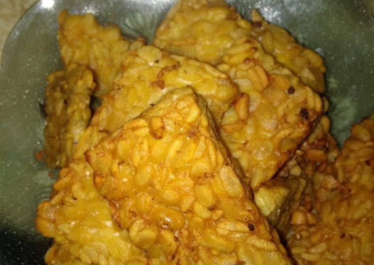 Tempe garit/ tempe goreng