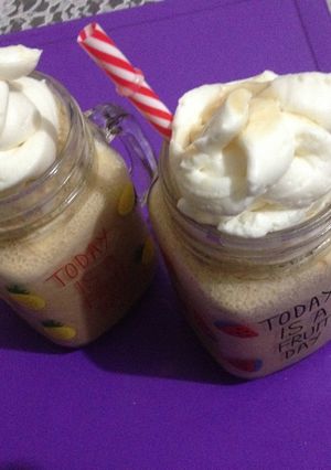 Una foto de Frapuccino casero
