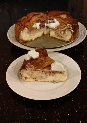 A picture of Hazelnut Truffle Swirl Cheesecake.