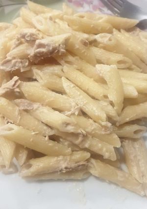Una foto de Macarrones nata y atún