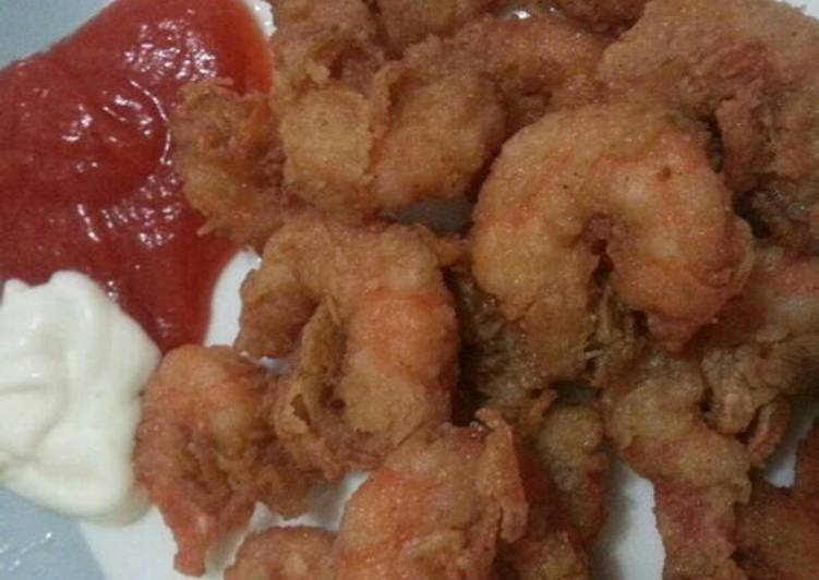 Langkah Mudah untuk Membuat Udang goreng tepung simple bgt, Lezat Sekali