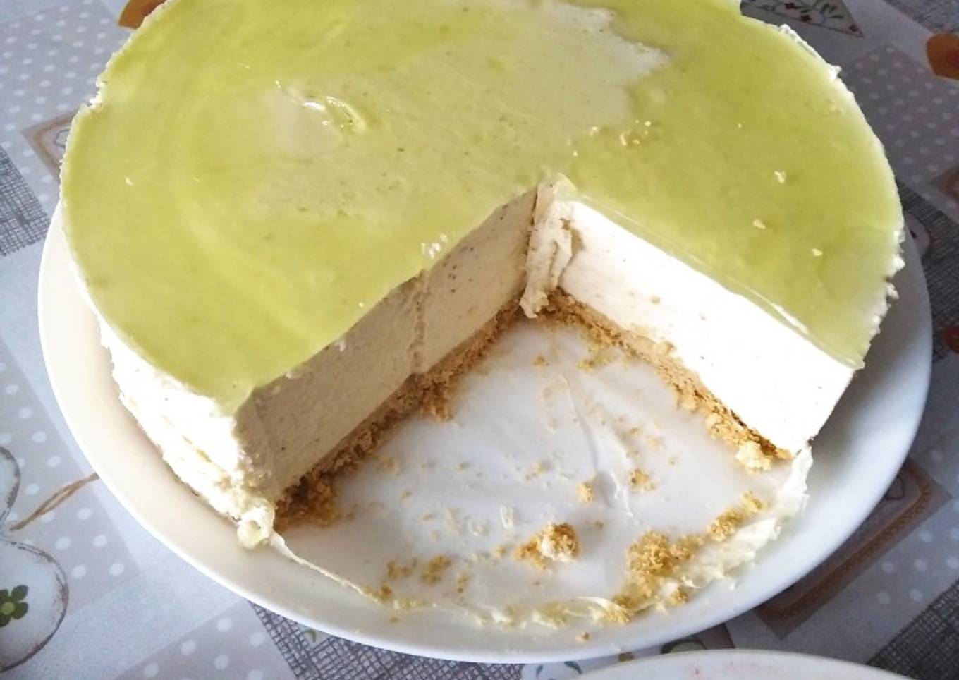 Tarta de limón sin horno