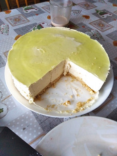 Una foto de Tarta de limón sin horno