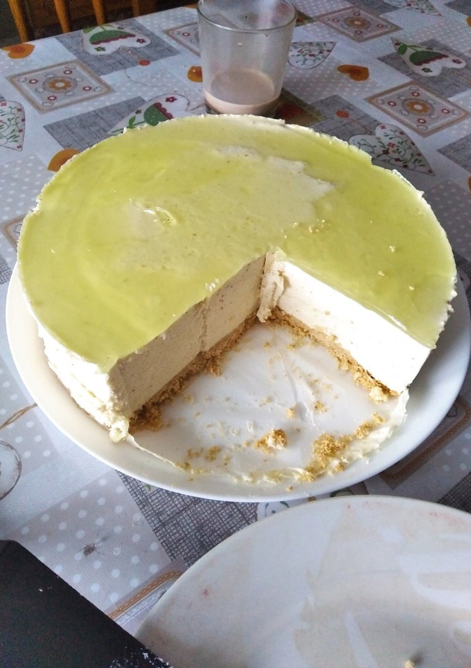 Una foto de Tarta de limón sin horno