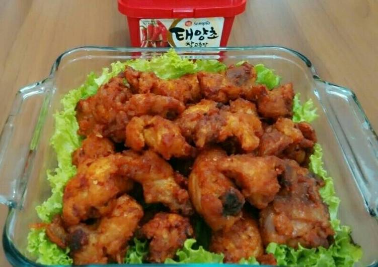 Langkah Mudah untuk Membuat Fried chicken ala korea, Enak Banget
