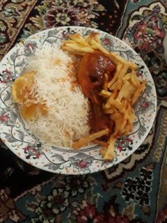 عکسی از دستور خورشت مرغ