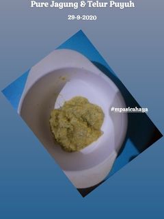 Foto resep Mpasi bubur jagung & Telur Puyuh
