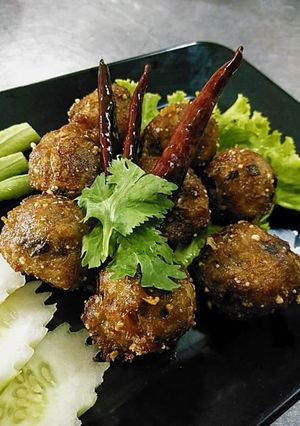 รูปของ ลาบหมูทอด
