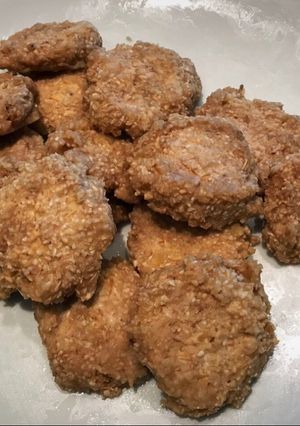 Una foto de Galletitas de avena y banana sin gluten en microondas 3 ingredientes light