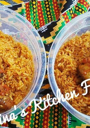 A picture of Party jollof rice.
