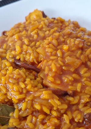 Una foto de Arroz meloso con pulpo