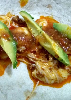 A picture of Choriqueso Burritos!!.
