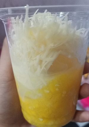 Foto resep Es jagung hawai viral