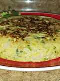 Tortilla de coliflor y puerros