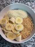 Porridge de avena con proteína