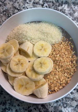 Una foto de Porridge de avena con proteína