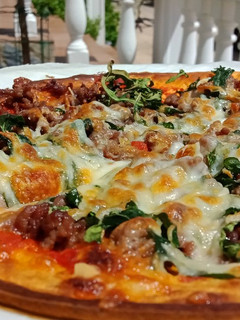 Una foto de Pizza queso cottage (keto)